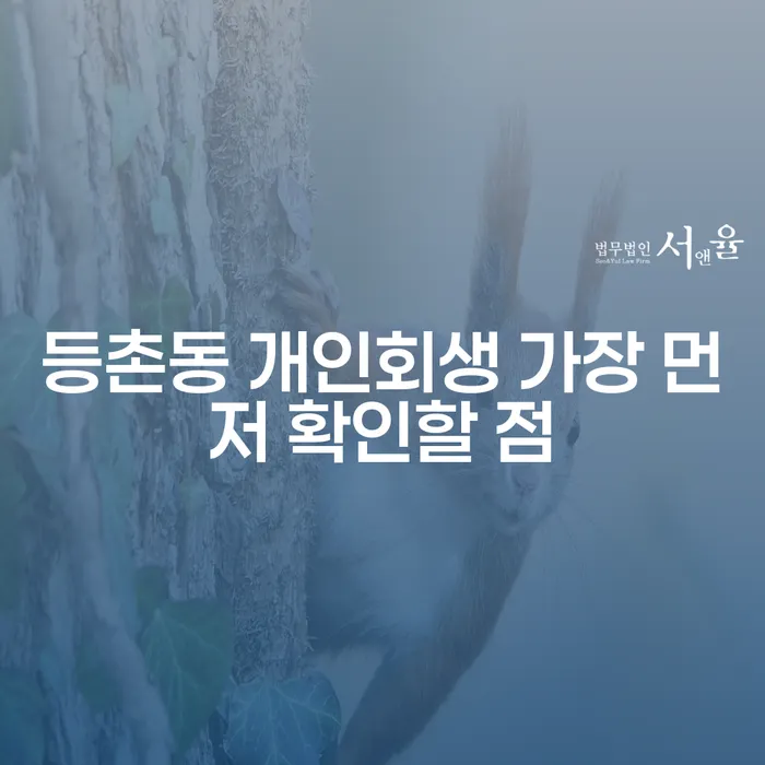 등촌동 개인회생 가장 먼저 확인할 점