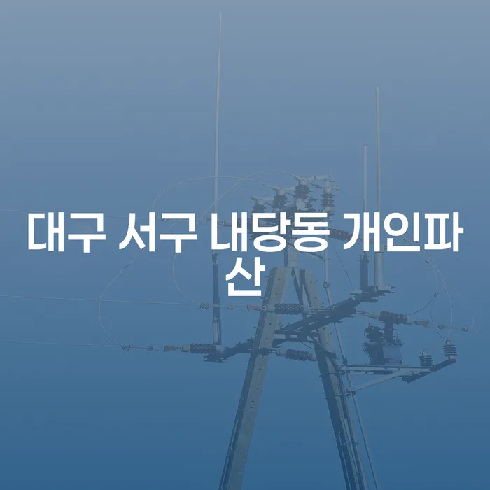 대구 서구 내당동 개인파산, 당신에게 맞는 선택일까요?